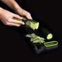 Quid Set de 3 Éplucheurs Veggy Vert Métal 19x10x5 cm