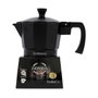 Bidasoa Cafetière Tribeca 3 Tasses Aluminium et Acier Noir Induction Gaz Électrique Vitrocéramique