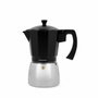 Bidasoa Tribeca Cafetière 9 Tasses Aluminium et Acier Noir Compatible Induction Gaz Électrique Vitrocéramique