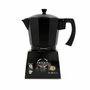 Bidasoa Cafetière Tribeca 12 Tasses Compatible Induction, Gaz, Électrique, Vitrocéramique - Aluminium et Acier Noir