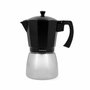 Bidasoa Cafetière Tribeca 12 Tasses Compatible Induction, Gaz, Électrique, Vitrocéramique - Aluminium et Acier Noir