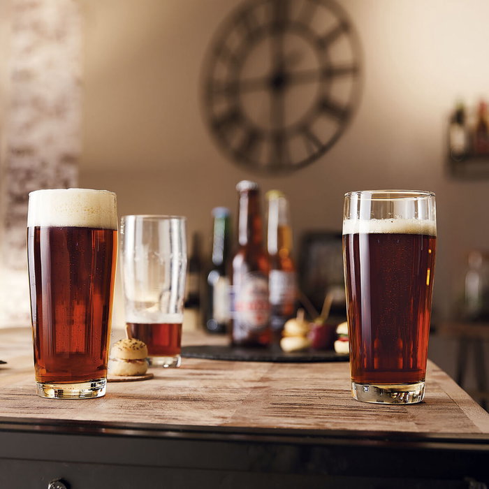 Arcoroc Lot de 12 Verres à Bière Willi Becher en Verre Transparent 40 cL