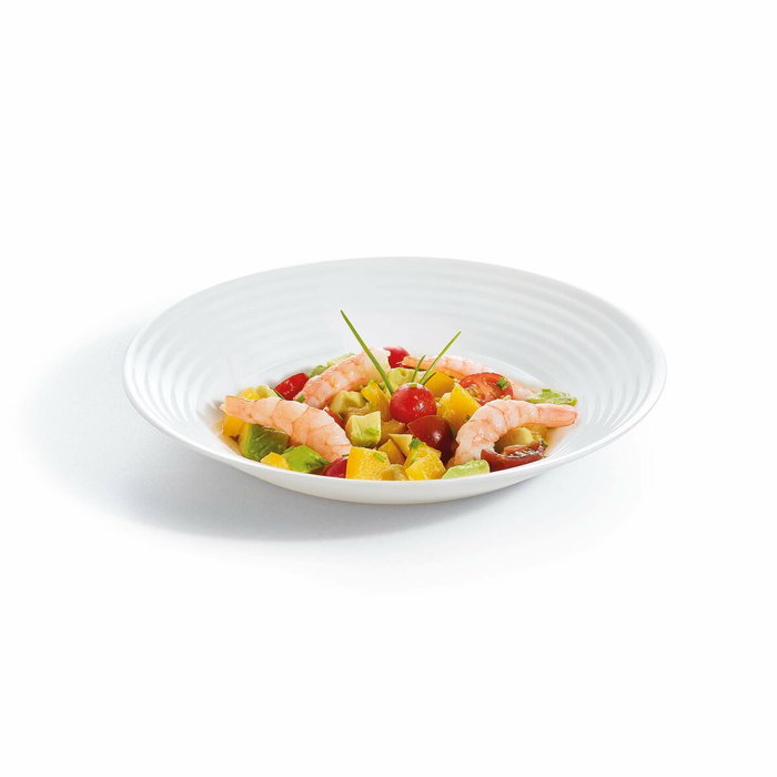 Luminarc Harena Vaisselle Opal 18 Pièces - 6 Personnes Verre Blanc Résistant