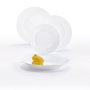 Luminarc Harena Vaisselle Opal 18 Pièces - 6 Personnes Verre Blanc Résistant