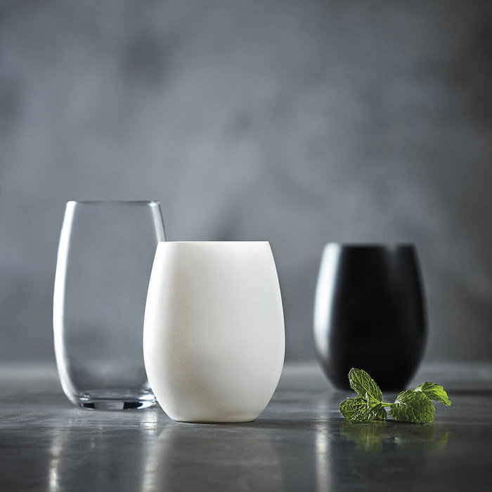 Chef&Sommelier Set de Verres PRIMARY BLACK Noir 360 ml, 6 Pièces
