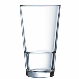 Arcoroc Verres Hauts Stack Up 40 cL - Lot de 6 en Verre Trempé Transparent