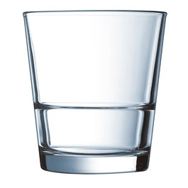 Arcoroc Lot de 6 Verres Bas Stack Up 32 cL en Verre Trempé Résistant