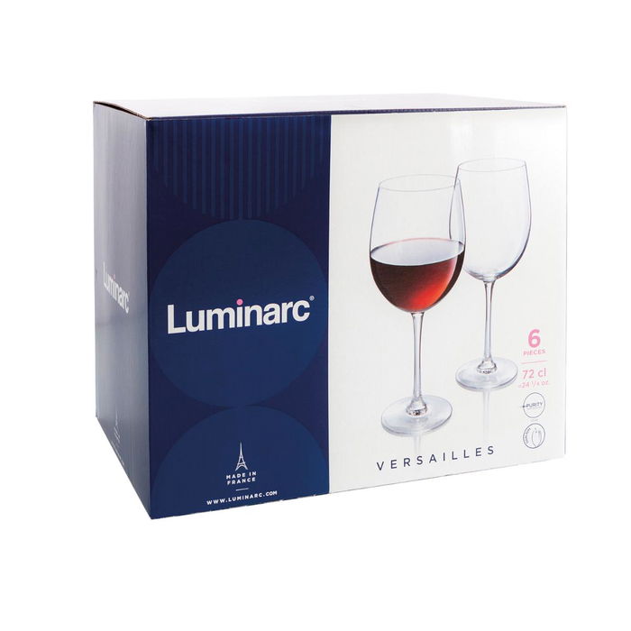verre de vin Luminarc Versailles Transparent verre 6 Unités (72 cl)
