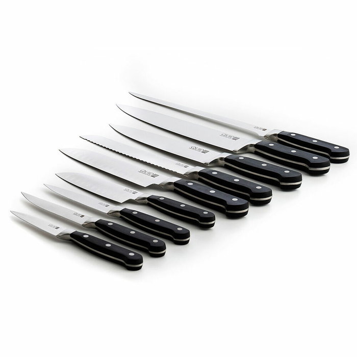 Quid Professional Couteau de Chef Inox Chef Black 20 cm Acier Inoxydable Noir (6 Unités)