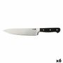 Quid Professional Couteau de Chef Inox Chef Black 20 cm Acier Inoxydable Noir (6 Unités)