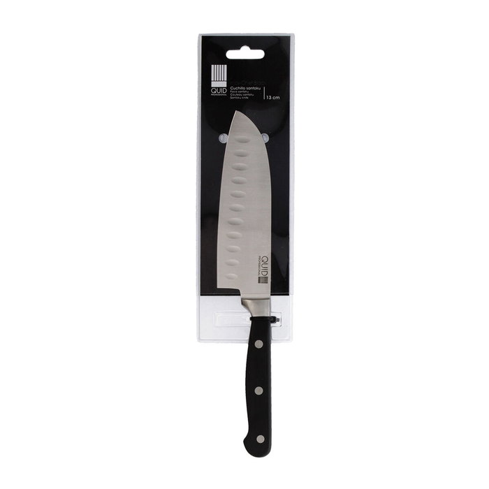 Quid Professional Couteau Santoku Inox Chef Black, Acier Inoxydable, Noir, 13 cm (10 Unités) Quid Professional Couteau Santoku Inox Chef Black, Acier Inoxydable, Noir, 13 cm (10 Unités)