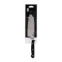 Quid Professional Couteau Santoku Inox Chef Black, Acier Inoxydable, Noir, 13 cm (10 Unités)