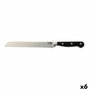 Quid Professional Couteau à Pain Inox Chef Black Acier Inoxydable 20 cm (6 Unités)