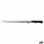 Quid Professional Couteau à jambon Inox Chef Black Métal 28 cm (Pack de 6)