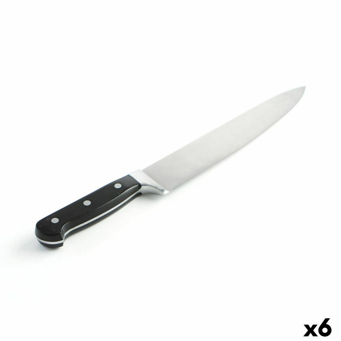 Quid Professional Couteau de Chef Inox Chef Black 25 cm (6 Unités) en Acier Inoxydable