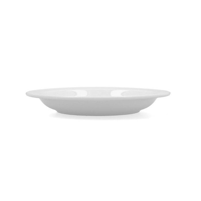 Bidasoa Plato Hondo Glacial Ala Estrch Porcelana Blanco 23 cm (6 Unidades) Apto Lavavajillas Microondas Frigorífico Resistente