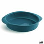 Quid Moule à gâteau en silicone Ozon 29x24 cm Bleu (6 unités)