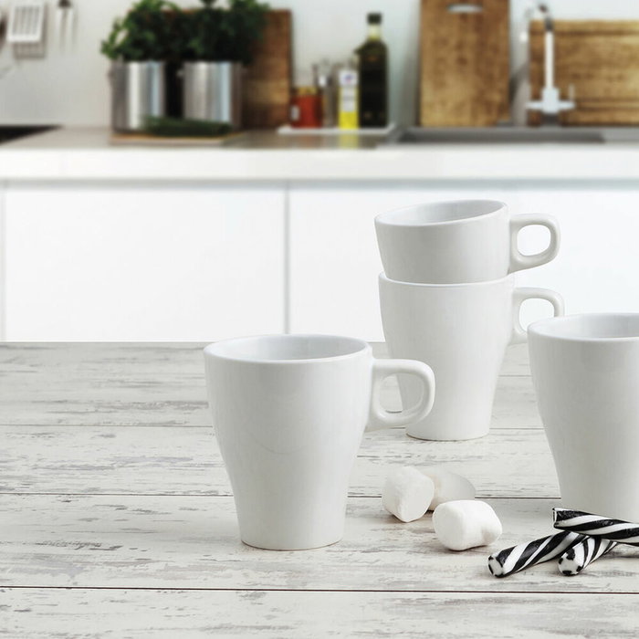 Quid Mug Céramique Appila 28 cL Blanc (12 Unités) Quid Mug Céramique Appila 28 cL Blanc (12 Unités)