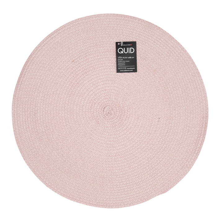 Quid Set de 12 sets de table Vita Peoni Rose 38 cm Polypropylène