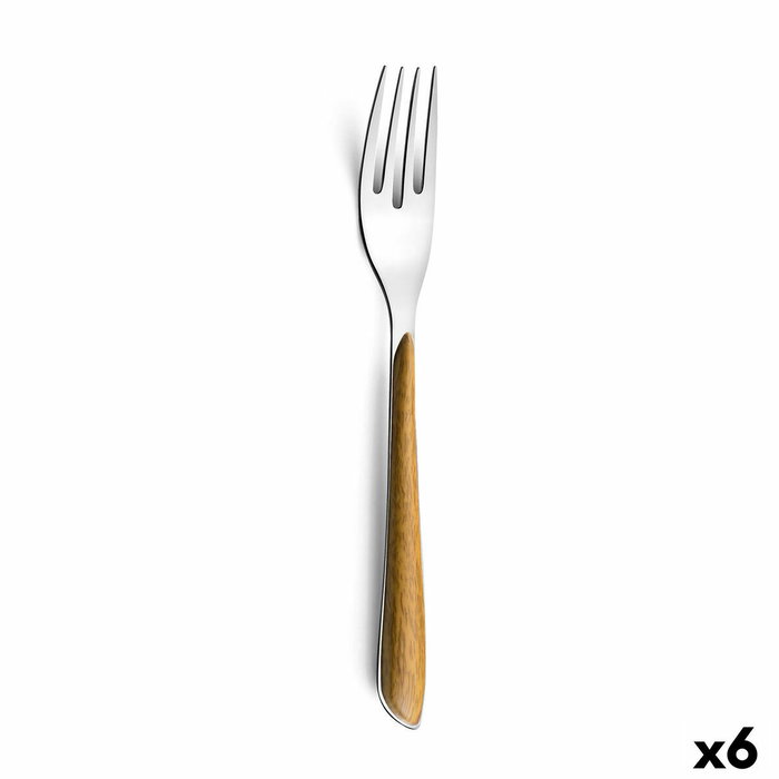 Amefa Fourchette de table Éclat Acier Inoxydable Bicolore Brillant 26 cm (6 Unités)