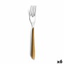 Amefa Fourchette de table Éclat Acier Inoxydable Bicolore Brillant 26 cm (6 Unités)