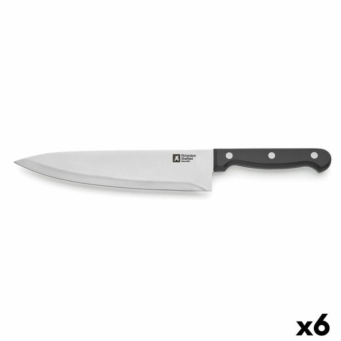 Richardson Sheffield Couteau de Chef Artisan Acier Inoxydable Lame 20,5 cm (Lot de 6) Manche Ergonomique Soft Touch