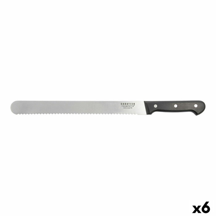 Sabatier Couteau à Gâteau Universal 30 cm (6 Unités) en Acier Inoxydable, Manche Ergonomique