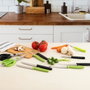 Quid Couteau Tomate Veggy 12 cm (24 Unités) - Manche Bakélite, Multicolore, Passe au Lave-Vaisselle