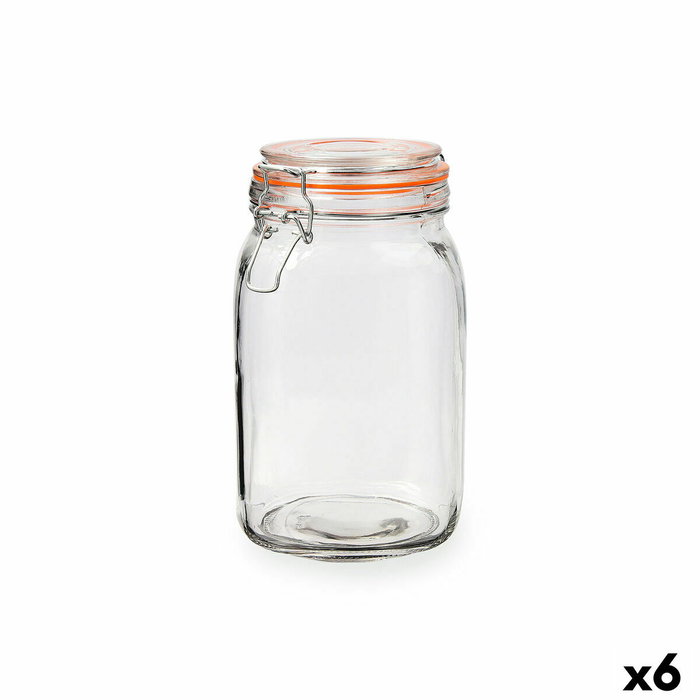 Quid Récipient Hermétique en Verre New Canette 1,5 L - Lot de 6