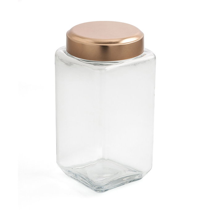 Quid Bocal en Verre Tape Metal Cobre B&W 1,65 L (6 Unités) Quid Bocal en Verre Tape Metal Cobre B&W 1,65 L (6 Unités)