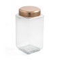 Quid Bocal en Verre Tape Metal Cobre B&W 1,65 L (6 Unités)