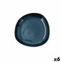Bidasoa Assiette Creuse Céramique Ikonic Bleu Brillant 20,5x19,5x3,3 cm (6 Unités)