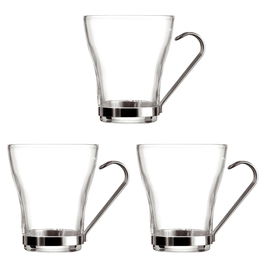 Tasse de café et de thé Quid Supreme Transparent 250 ml 3 Pièces
