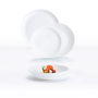 Vajilla Opal Pampille Blanco Luminarc 18 Piezas - 6 Personas