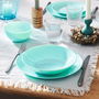 Assiettes Luminarc Pampille Turquesa Turquoise verre 18 Pièces