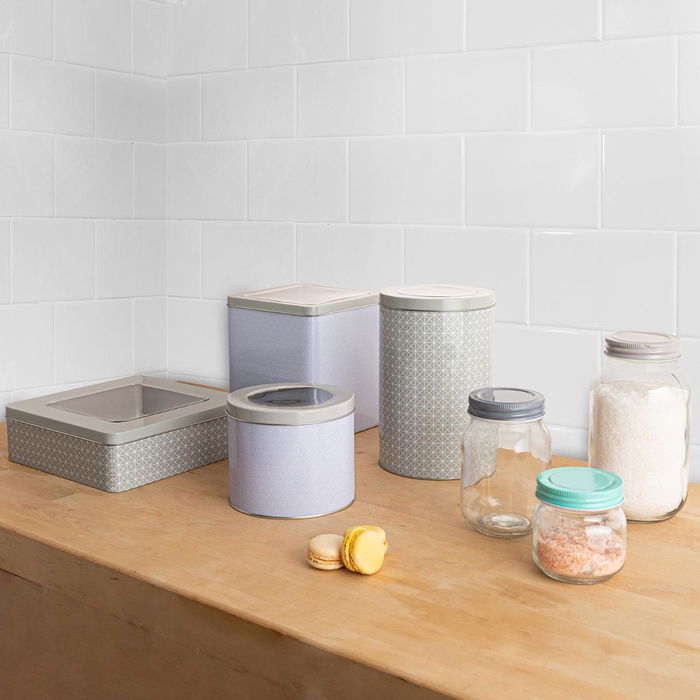 Quid Pot en Verre Moss 1 L Gris 6 Unités