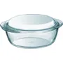 Pyrex 1450098 - Cocotte ronde en verre borosilicate de 1,4 litres, résistante à -40 °C et +300 °C