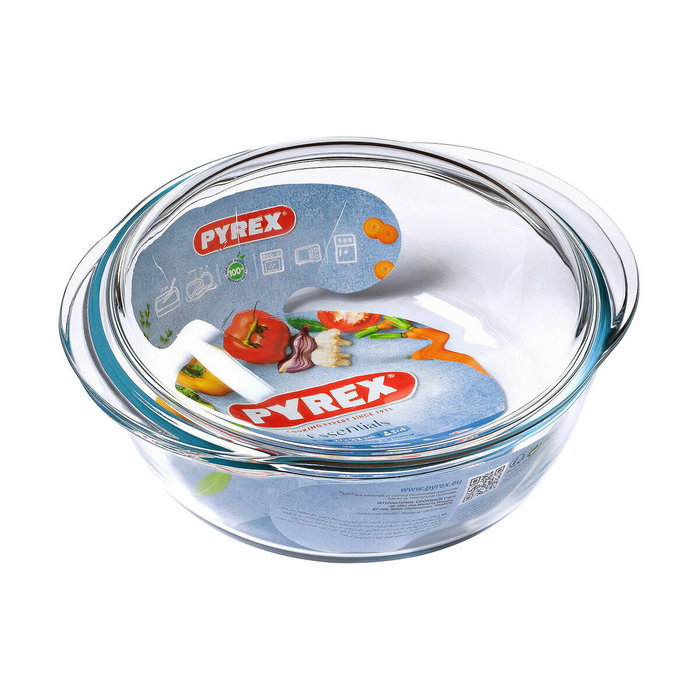 Pyrex Cocotte Ronde en Verre Borosilicate 3 Litres