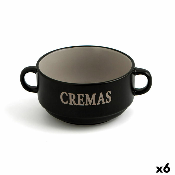 Quid Bol Cerámico Rustik 16x12x7 cm - 45 cL (6 Unidades)