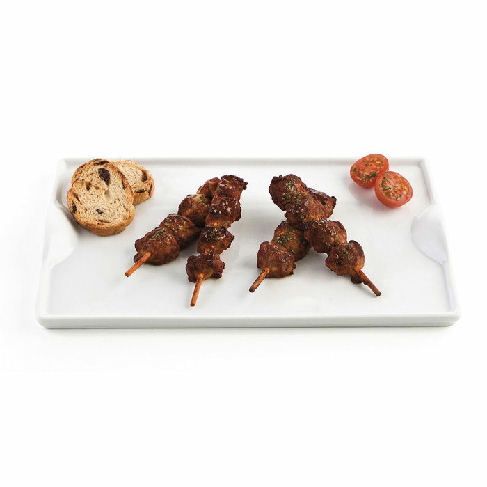 Quid Gastro Fun Plat à Pinchos en Porcelaine Blanche Brillant 25,5x15,5 cm (6 Unités) Quid Gastro Fun Plat à Pinchos en Porcelaine Blanche Brillant 25,5x15,5 cm (6 Unités)