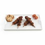Quid Gastro Fun Plat à Pinchos en Porcelaine Blanche Brillant 25,5x15,5 cm (6 Unités)
