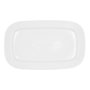 Bidasoa Glacial Plat Rectangulaire en Porcelaine Blanche 36 x 21 cm - Lot de 3