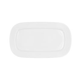 Plat à Gratin Bidasoa Glacial Blanc Céramique 31 x 18 cm (6 Unités) (Pack 6x)