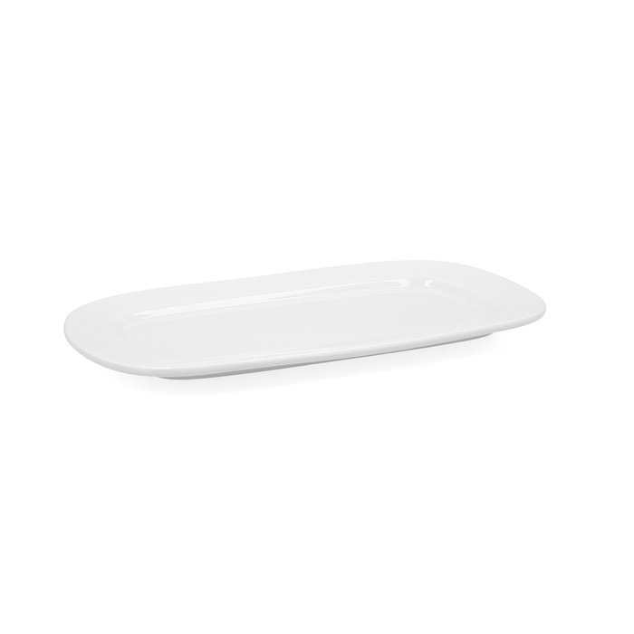Bidasoa Plat Rectangulaire Glacial 31 X 18 cm (6 Unités) Porcelaine Blanche Brillant Bidasoa Plat Rectangulaire Glacial 31 X 18 cm (6 Unités) Porcelaine Blanche Brillant