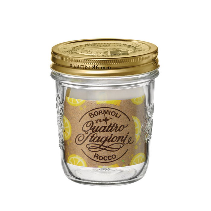 Bormioli Rocco Quattro Stagioni Pot à Conserve en Verre 32 cL Fabriqué en Italie