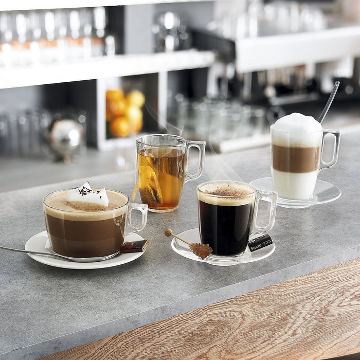 Arcoroc Voluto Coffret de 6 Mugs en Verre Transparent 32 cL Extra Résistant Arcoroc Voluto Coffret de 6 Mugs en Verre Transparent 32 cL Extra Résistant