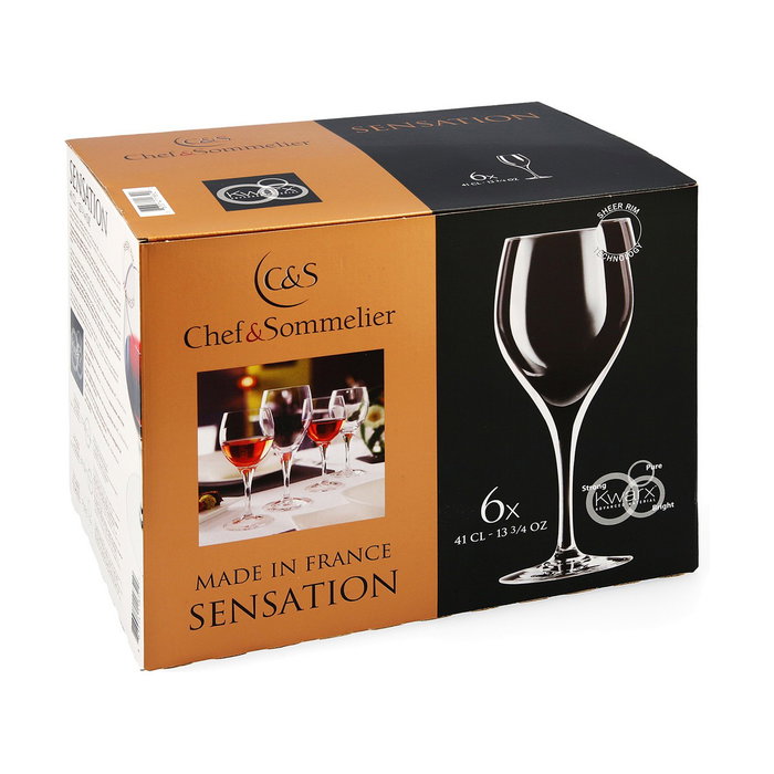 Chef & Sommelier Krysta Sensation Exalt - Lot de 6 Verres à Vin 41 cL Chef & Sommelier Krysta Sensation Exalt - Lot de 6 Verres à Vin 41 cL