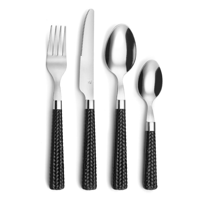 Amefa Set de 24 Couverts en Acier Inoxydable Modèle Paille, 25 cm Amefa Set de 24 Couverts en Acier Inoxydable Modèle Paille, 25 cm