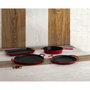 Bidasoa Poêle en Fonte Émaillée Fierro 26 cm Rouge Antiadhésive Compatible Induction Vitrocéramique Gaz Électrique