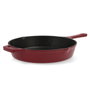 Bidasoa Poêle en Fonte Émaillée Fierro 26 cm Rouge Antiadhésive Compatible Induction Vitrocéramique Gaz Électrique